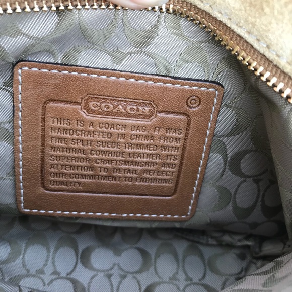 Authentic Coach suede mini handbag - Picture 5 of 8